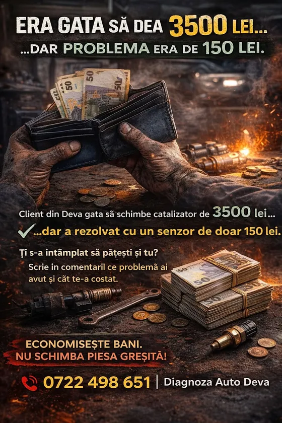 Postare: era gata să dea 3.500 lei, dar problema era de 150 lei