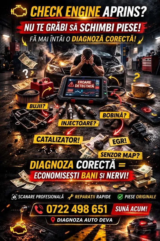 Postare: check engine aprins? Nu te grăbi să schimbi piese